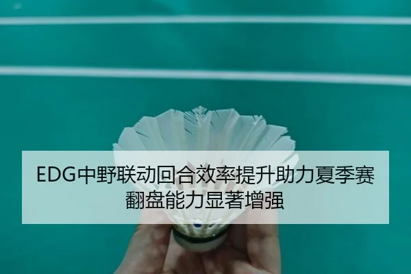 EDG中野联动回合效率提升助力夏季赛翻盘能力显著增强